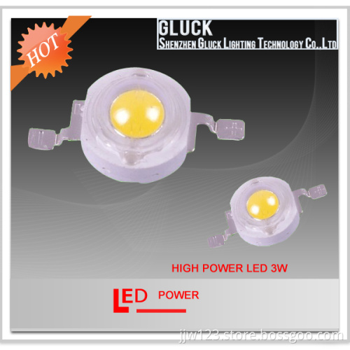 3W High Power LED with 110-180lm